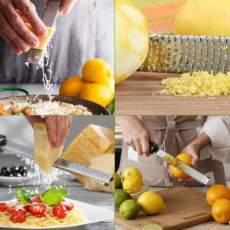 Stainless Steel Cheese Grater Slicer Lemon Zester Chocolate Chopper Qme