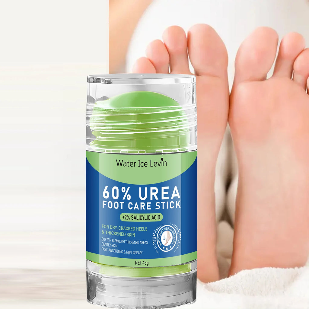 Foot Care Stick for Dry Cracked Heels,Softening & Smoothing Formula with Salicylic Acid & Urea,Fast Absorbing,Non-Greasy Qme