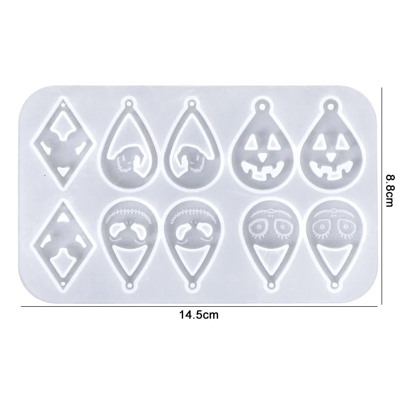 Earring Resin Silicone Molds Pendant Molds Epoxy Resin Molds DIY Craft for DIY Women Earrings, Pendants, Rings, Jewelry Making Qme 16
