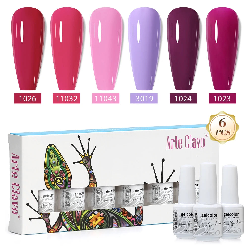 Arte Clavo Colourful Box Nail Gel Polish Semi Permanent UV Led