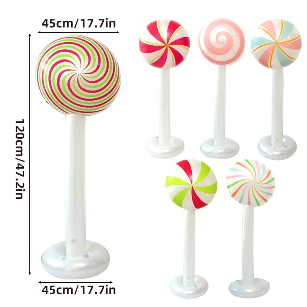 Blow Up Christmas Ornaments Large Weatherproof Party Supplies Outdoor Candy Ornaments Christmas Decorations For Party Front Door Qme
