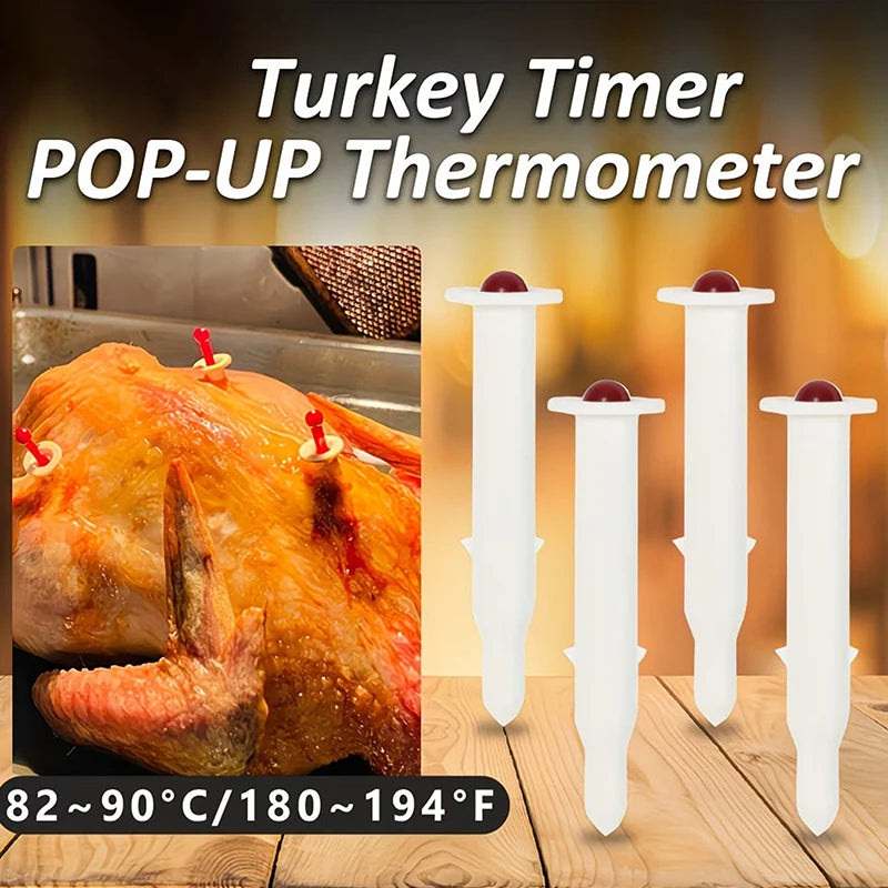 Cooking Chicken Beef Meat Turkey Timer POPUP Thermometer Poultry Qme