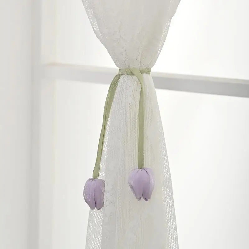 Elegant Adjustable Tulip Curtain Straps Creative Fashion Curtain Tieback Rope Beautifully Designed Homestay Curtain Accessories Qme