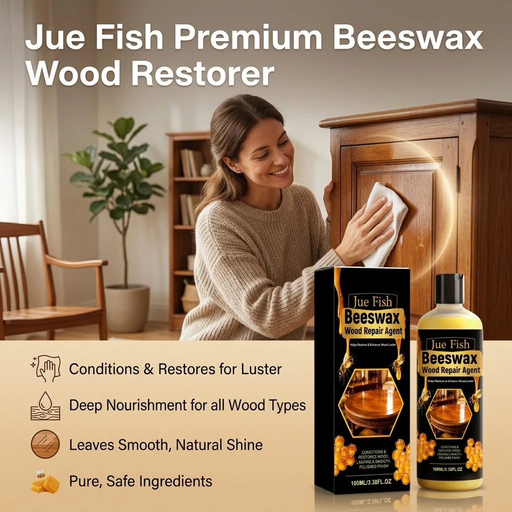 Beeswax Wood Repair Agent Removing Scratches Polishing Restoring Luster Wooden Furniture Maintenance Multi-purpose Wood Care Oil Qme
