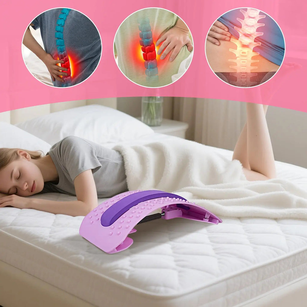 Lumbar Stretcher Waist Support Relieving Board Portable Post-workout Back Stretcher For Yoga Pilates Shoulder Neck Hip Calf Qme