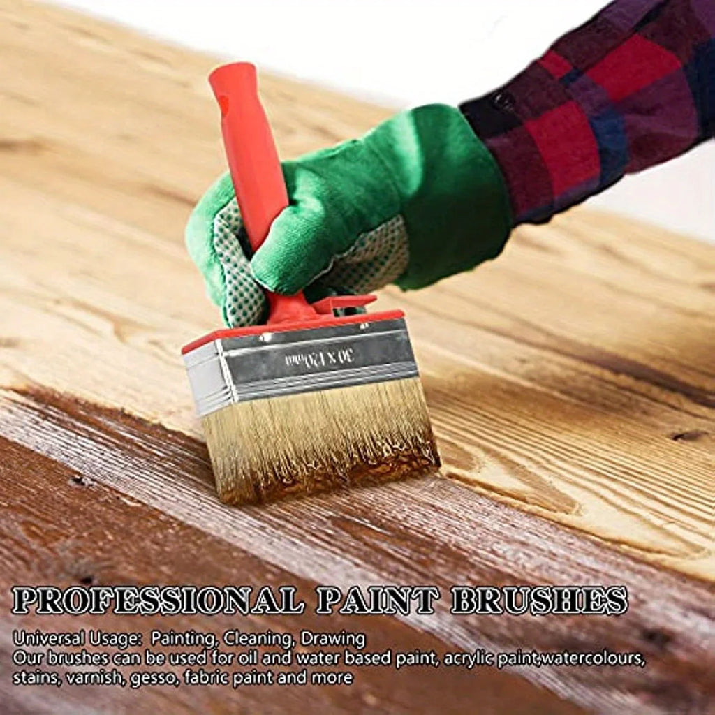 1pc Large Paint Brush, Ideal for Smooth and Even Coverage on Walls, Doors, Floors, and Wood Decoration! Qme 1pc
