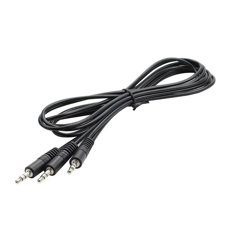 6.35mm 3.5 Mm Stereo Audio 2 Female To 1 Male Cable Adapter Y-Splitter, Earphone Microphone Plug, Headphones Hot Splitter Ja Qme