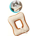 Pet Cute Cat Collar Post Surgery Anti Lick Eliza Toast Neck Cone Collar, Suitable for Cat Ultra Small Dogs Qme YELLOW