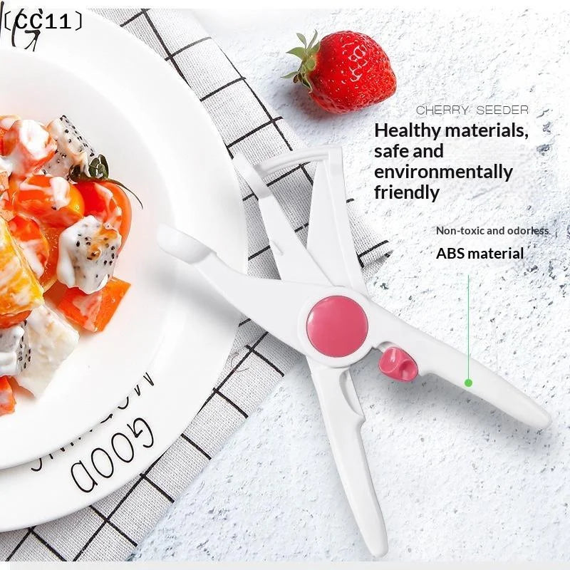 Food Grade ABS Cherry Seeder Non Slip Handle Fast Seed Removal Salad Qme