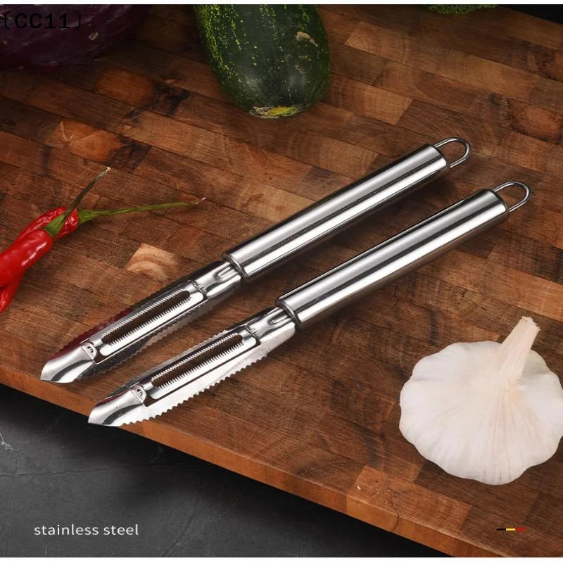 Stainless Steel Vegetable Skinner Scallion Shredder All-purpose Qme Default Title