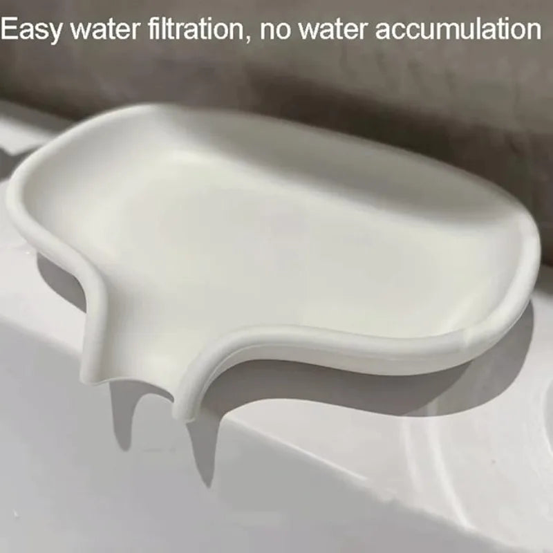 Minimalist Rectangular Soap Dish Drainage Holes Modern Bathroom Qme