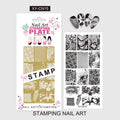 Template Stencils Bowknot Patterns Nail Stamping Plates Nail Art Stamper Kawaii Bow Image Plate Manicure Tools Qme CN15