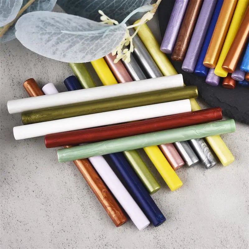 5Pcs DIY Sticks For Melting Glue Gun Sealing Wax Sticks Wedding Party Invitation Sealing Wax For Fashion Gift Party Sealing Wax Qme
