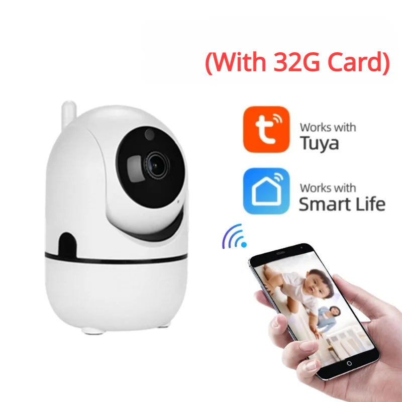5G WIFI 1620P Wireless IP Camera Wifi 360 CCTV Camera Mini Pet Video Surveillance Camera TUYA Wifi Baby Monitor Wifi ip Monitor Qme With 32G Card 100-240V AU plug