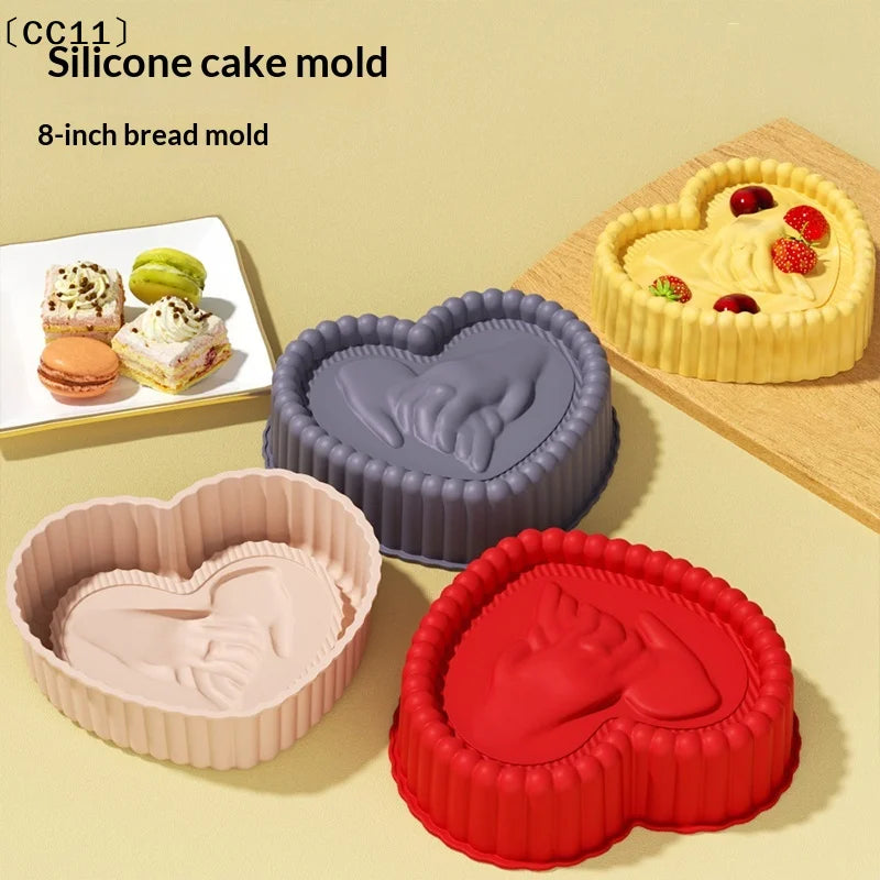 Charlotte Cake Pan Silicone Cheesecake Nonstick Round Baking Mold Qme
