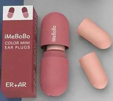 Anti noise, sleep - learning, special, professional, super sound insulation, anti snoring, sleep to work capsule earplug Qme Watermelon Red