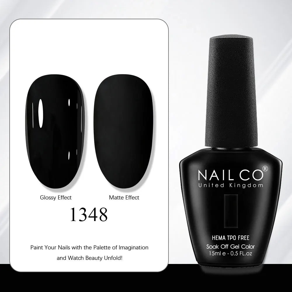 NAILCO Gel Nail Polish Nails Semi-permanent UV Varnish Glitter Glass