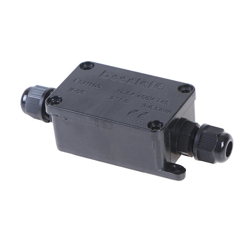 2Way IP66 Outdoor Waterproof Cable Connector Junction Box With Terminal 450V Qme