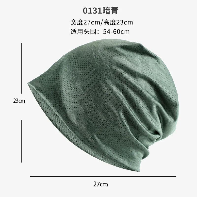 Breathable Running Headband Sweat-wicking Quick-dry Sports Head Cover Qme green