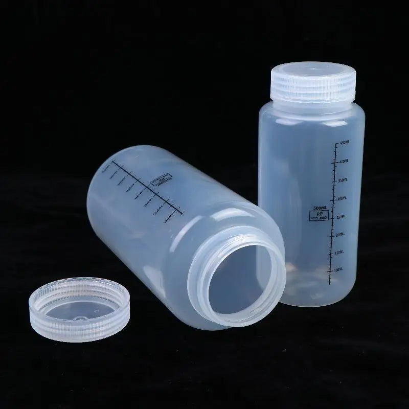 Wide Mouth Bottles Lids PP Containers Jars Water Sample Lab Reagent Qme