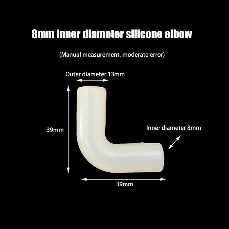 Rubber Coupling Pipe Irrigation Garden Silicone Elbow Flexible Repair Qme A3