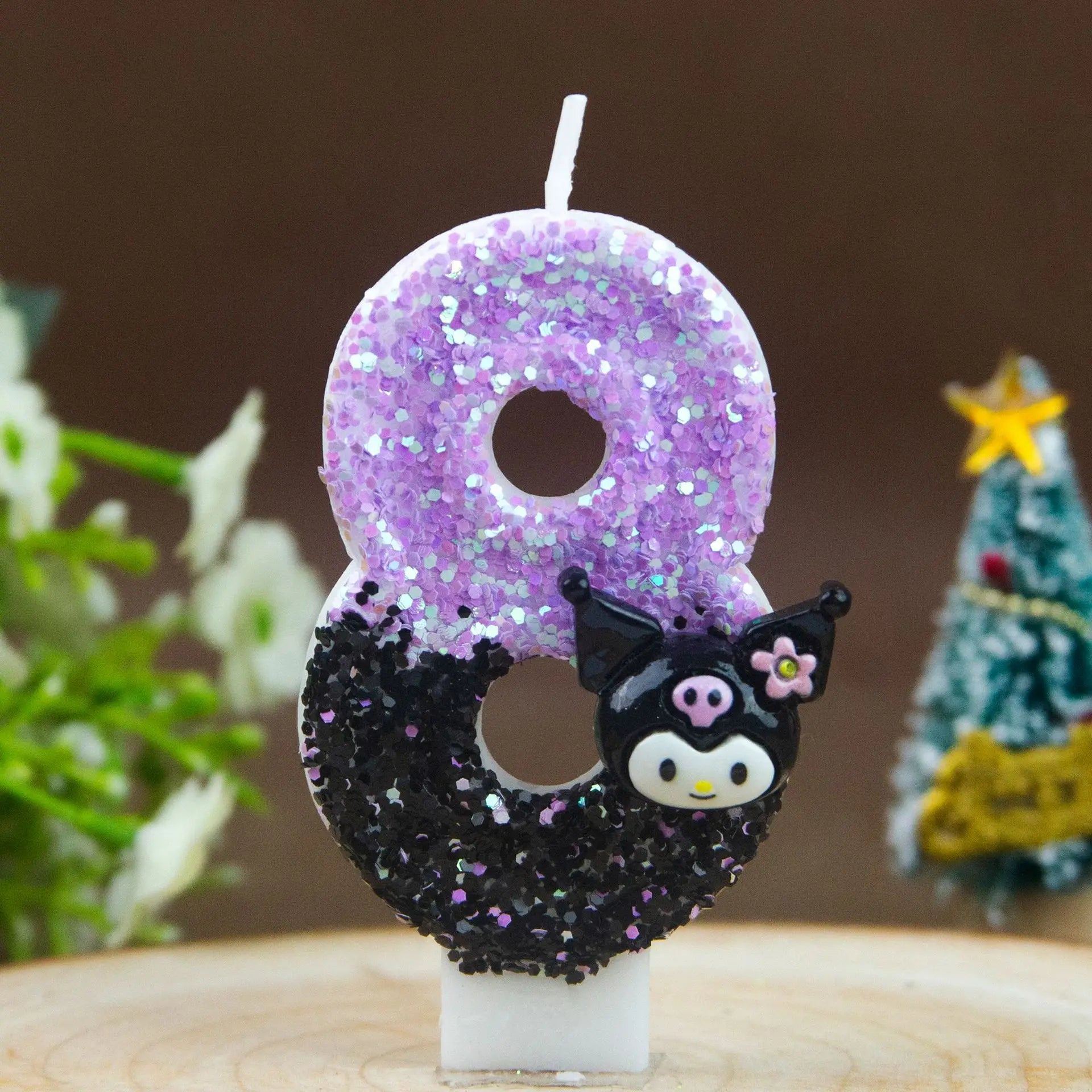 Kuromi Themed Birthday Candles 0-9 Numbers Cartoon Cake Topper Decorations for Kids Party Supplies Qme 8