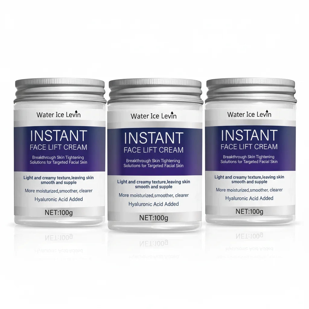 Instant Lifting Face Cream with Hyaluronic Acid & Collagen for Tightening, Firming & Deep Moisturizing. Qme SILVER 100g
