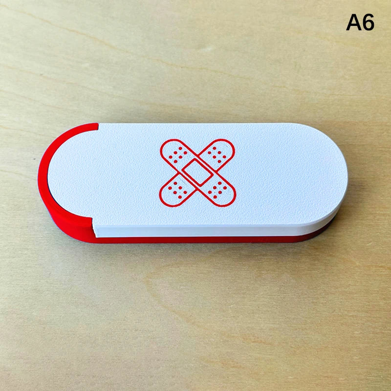 Cute Band-aid Storage Box Portable Sliding Toothpicks Swabs Dental Qme A6