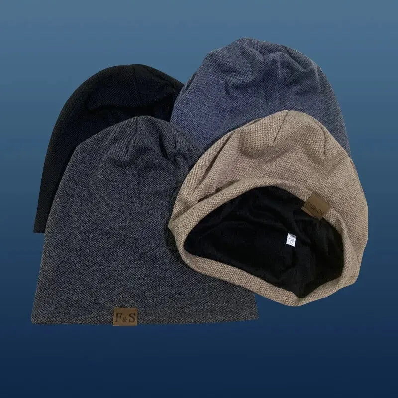 Warm Knitted Beanie Hat Men Women Fashionable Solidhip-hop Qme