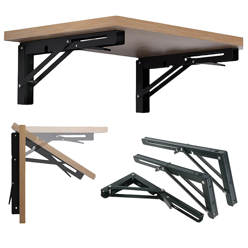 Innovative 1 Cold Rolled Steel Triangle Folding Shelf Bracket Qme