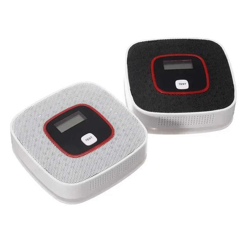 ESCAM LCD CO Carbon Monoxide Gas Alarm Sensor Poisoning Smoke Gas Tester Detector Qme