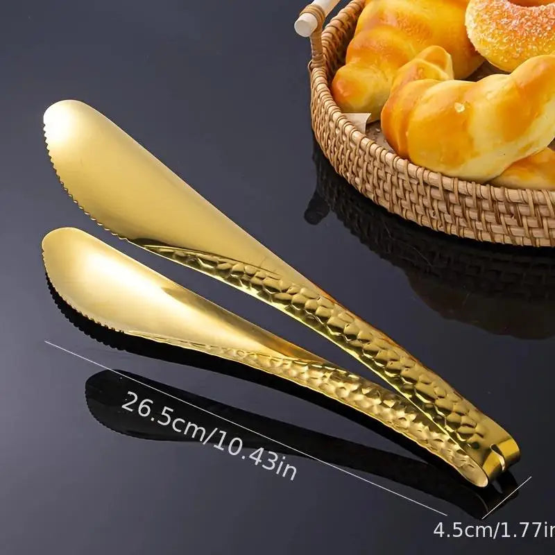 Salad Pasta Grill Pastry Noodles Fruit Bread Clip Bake Tool Stainless Qme Gold