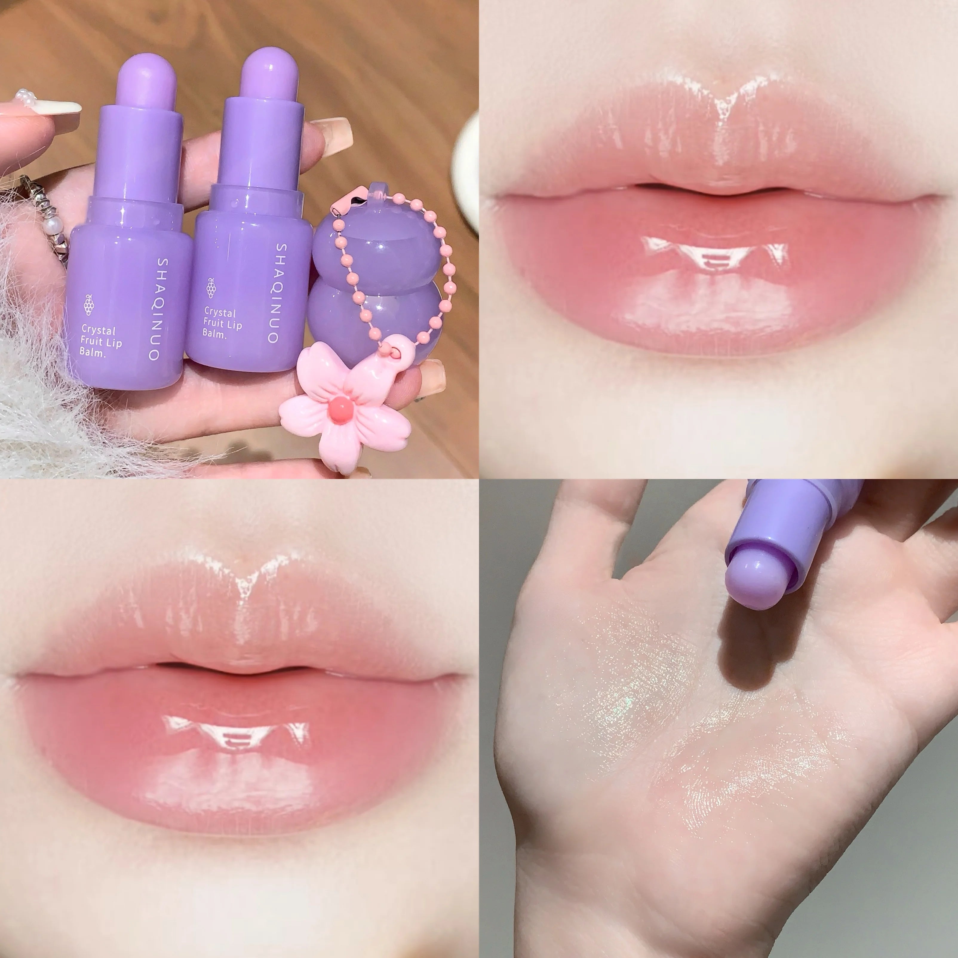 Hydrating Fruit Lip Balm Pendant Tinted Moisturizing Care Fall Winter Qme S9052-02