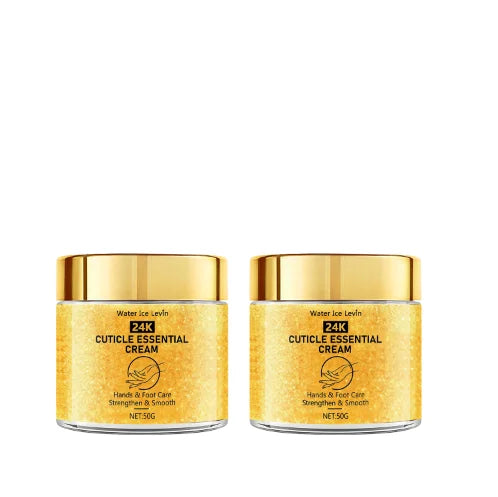 Cuticle Essential Cream with Bee Venom & Shea Butter - Strengthening & Smoothing Hand and Foot Care for Moisturized Skin Qme Orange 50g