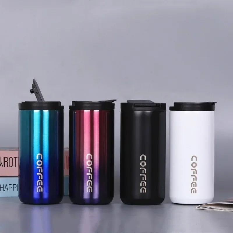 Car-mounted Stainless Steel Insulated Coffee Cup Qme