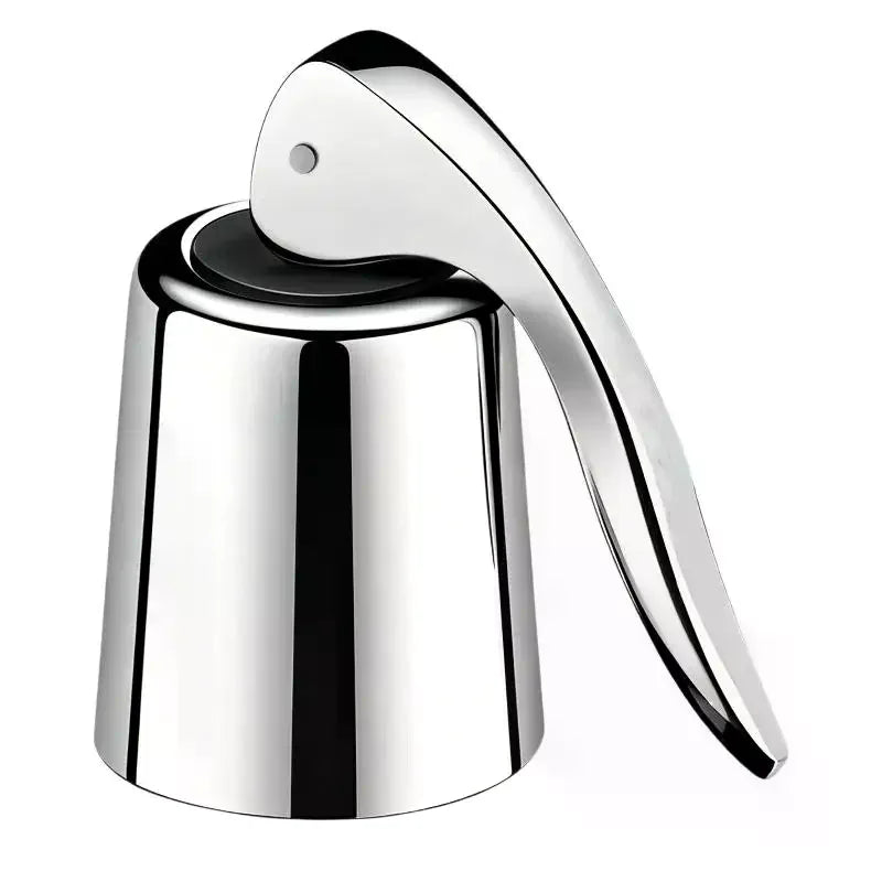 Wine Bottle Stopper Stainless Steel Wine Bottle Plug With Silicone Reusable Vacuum Sealer Bottle Plug Retain Wine Freshnes Qme