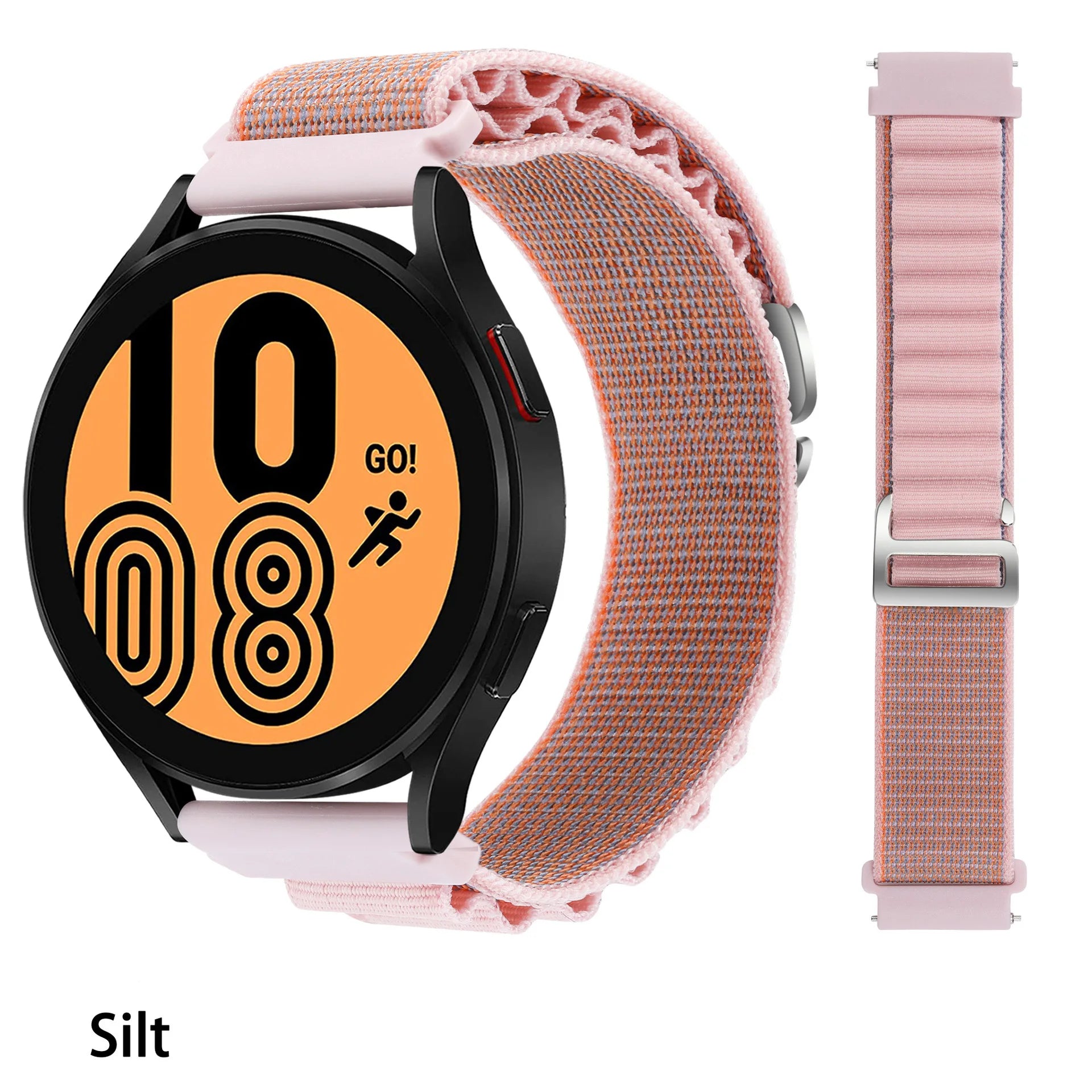 Suitable for Quartz Samsung Watch 4/5/6 20mm 22mm Nylon Quick Release Outdoor Strap Huawei GT3 High Mountain Loop Watch Bands Qme 7Slit 20mm