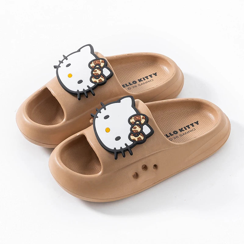 Hello Kitty Cartoon Flip-Flops Cute, Non-Slip Flip-Flops for Students Lightweight Slippers for Home and Bathroom Use Qme