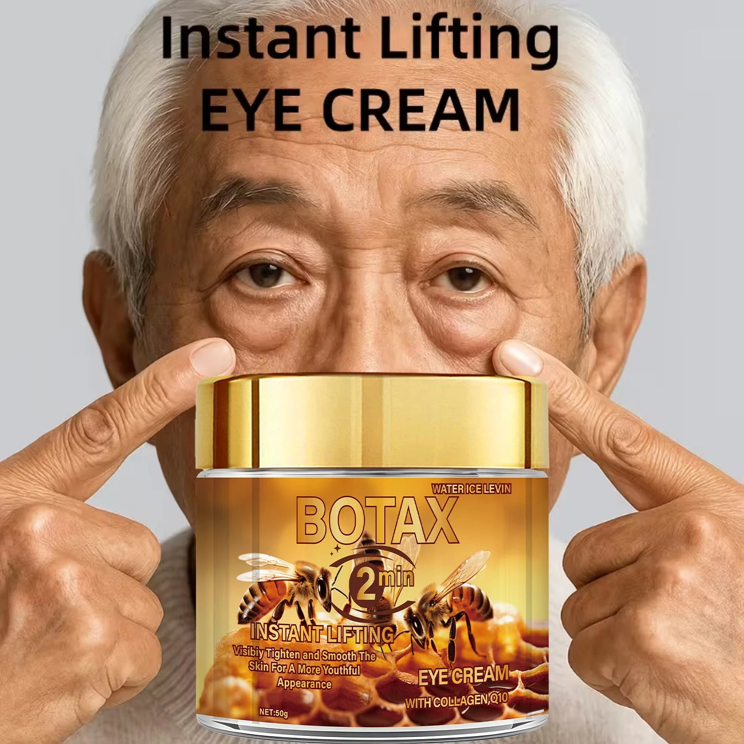 BOTA Instant Lifting Eye Cream with Bee Venom & Retinol, Anti-Aging, Reduces Wrinkles & Firms Skin, All Skin Types. Qme