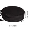 Carry Case for Folding Stool Round Pouch with Shoulder Strap Foldable Stool Bag with Zipper for Sketching Camping Picnic Qme Black