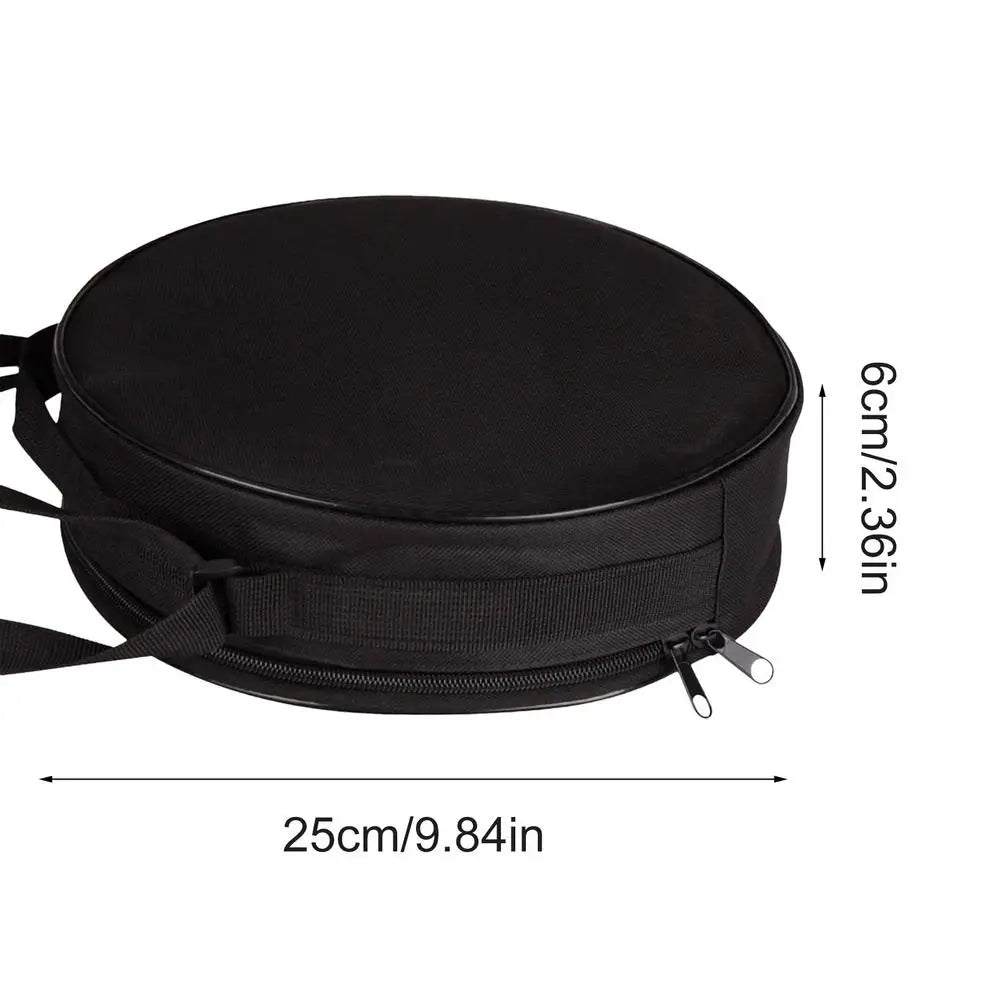 Carry Case for Folding Stool Round Pouch with Shoulder Strap Foldable Stool Bag with Zipper for Sketching Camping Picnic Qme Black