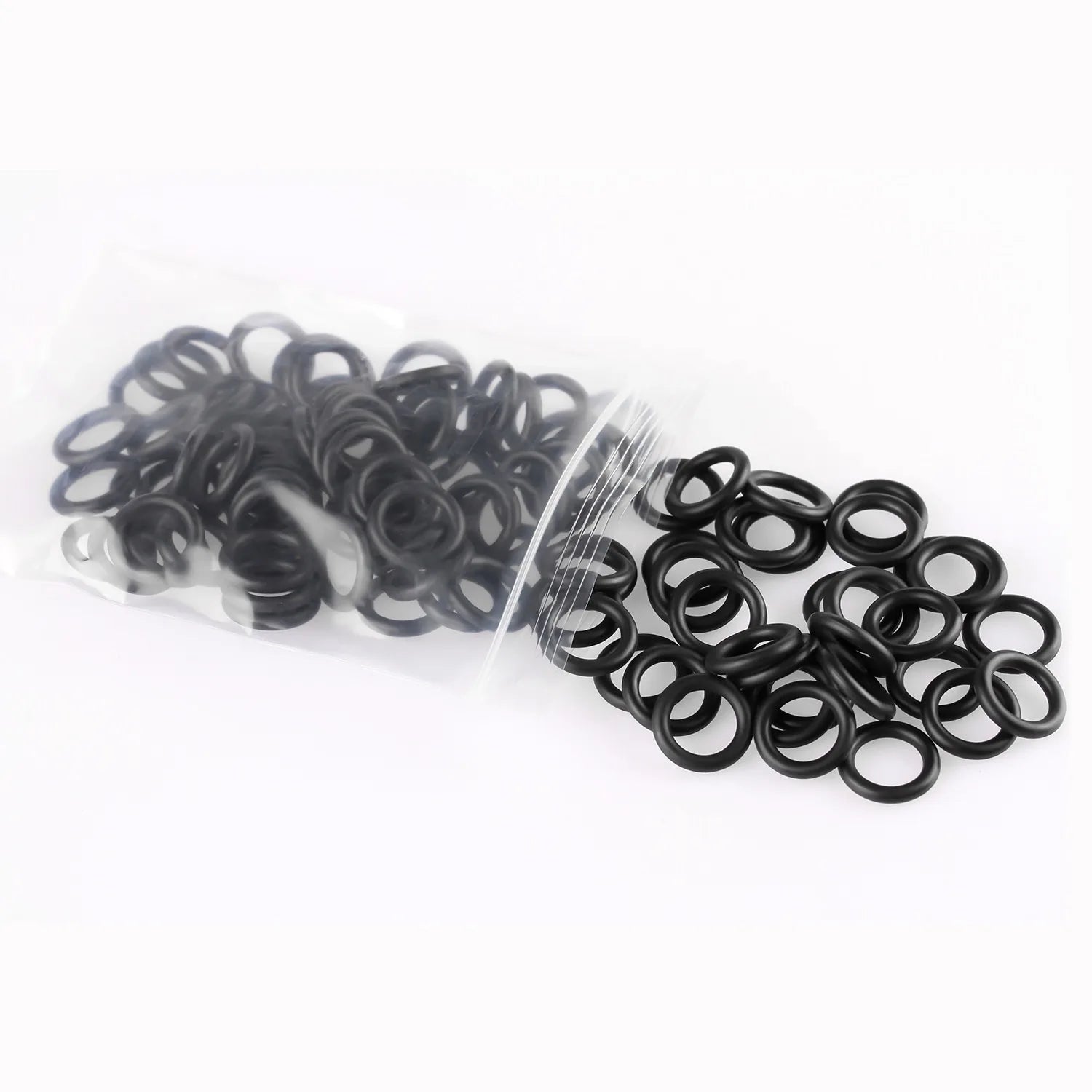 200pcs Silicone Soft O-Rings For Wrap Coil Tattoo Machine Gun Spring Accessories Supply Qme black