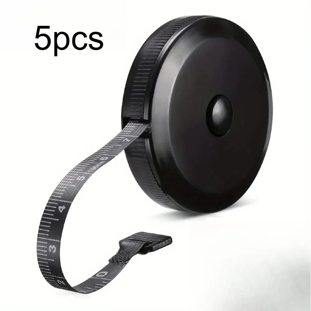 150cm/60inch Retractable Soft Measuring Tape Mini Portable Body Sewing Tape Measure For Body Measurement Tailor Craft Tool Qme 5pcs