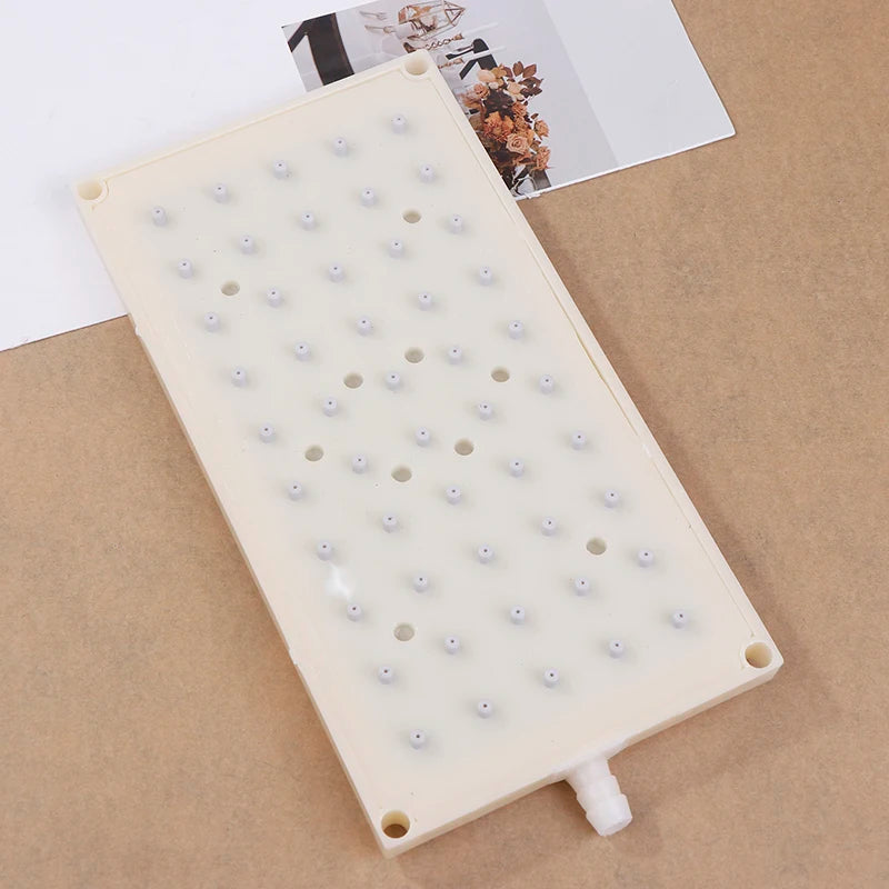 1PC ABS 22X10.9cm Rectangular Shower 10mm Intubation Type Interface Shower Head 5 * 10 Hole Top Spray Shower Head Accessories. Qme