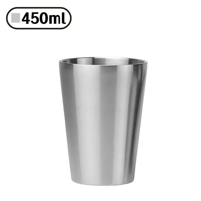 260 300 350 Stainless Steel Premium Drinking Cups Shatterproof Cold Qme D Silver