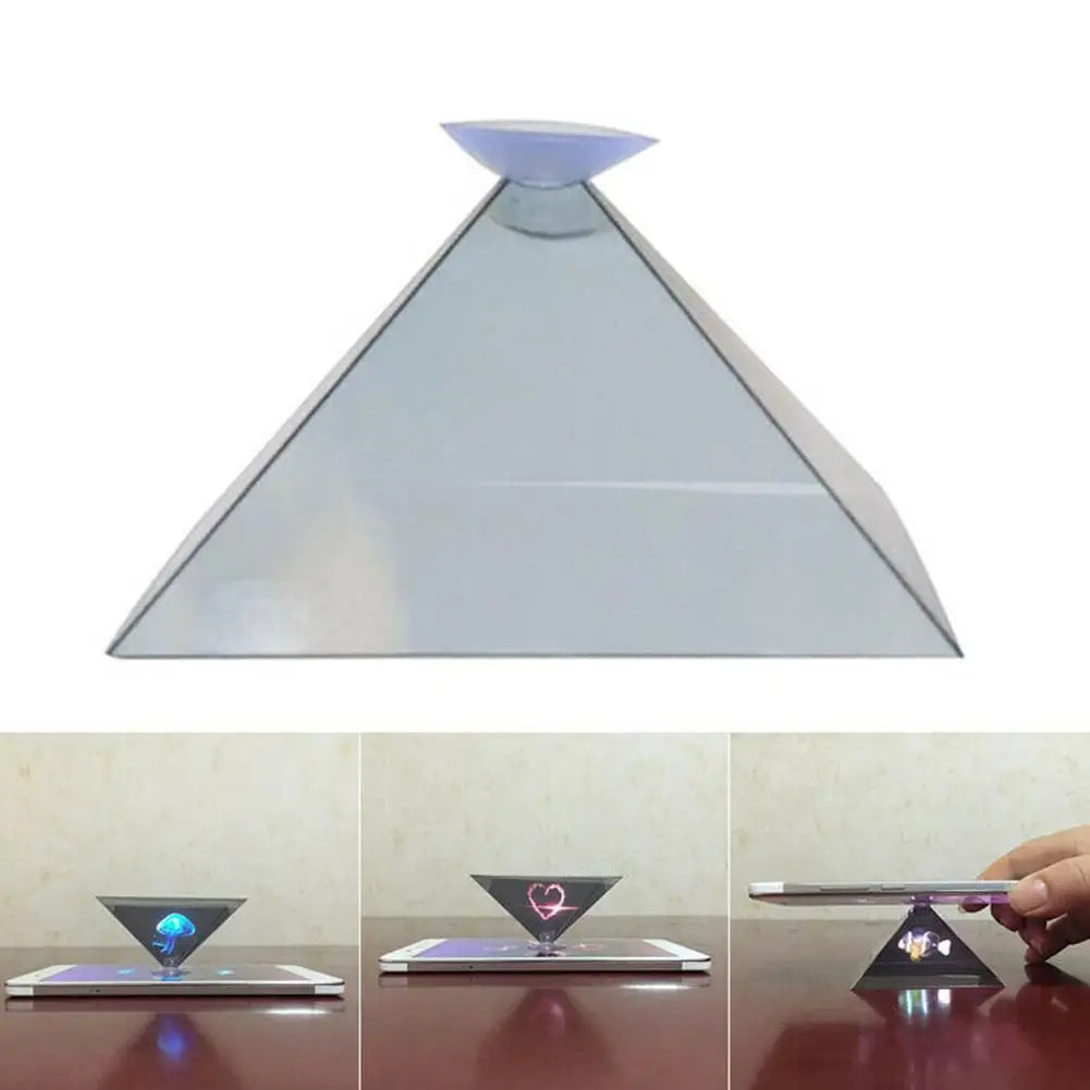 3D Holographic Mobile Phone Projector Pyramid Phone Type Tablet Display Case Display Mobile Phone For Iphone Qme