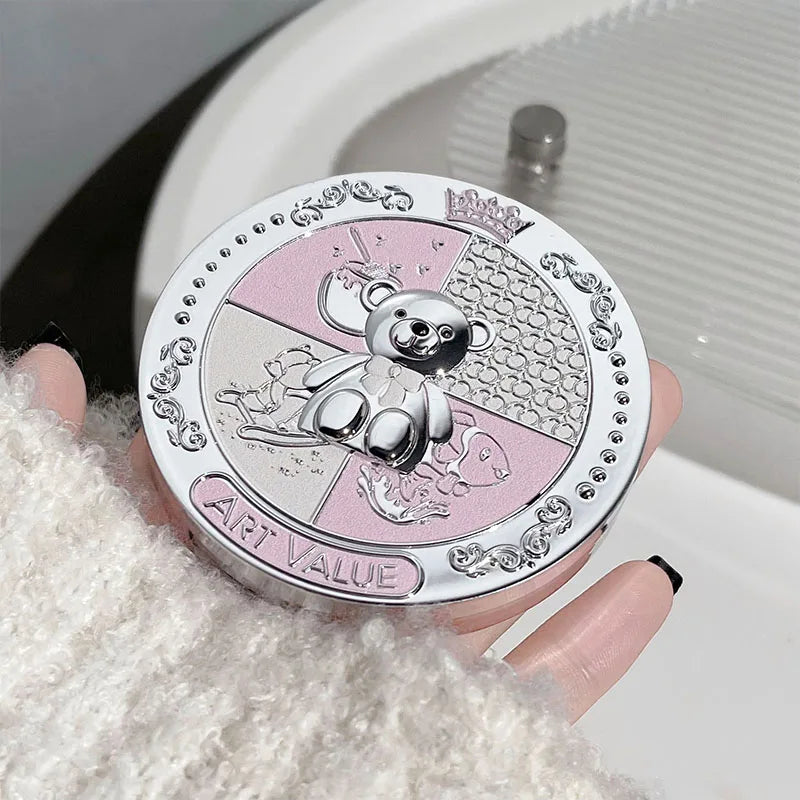 Art Value Bear Knight Soft Focus Pressed Powder Matte Natural Makeup Qme