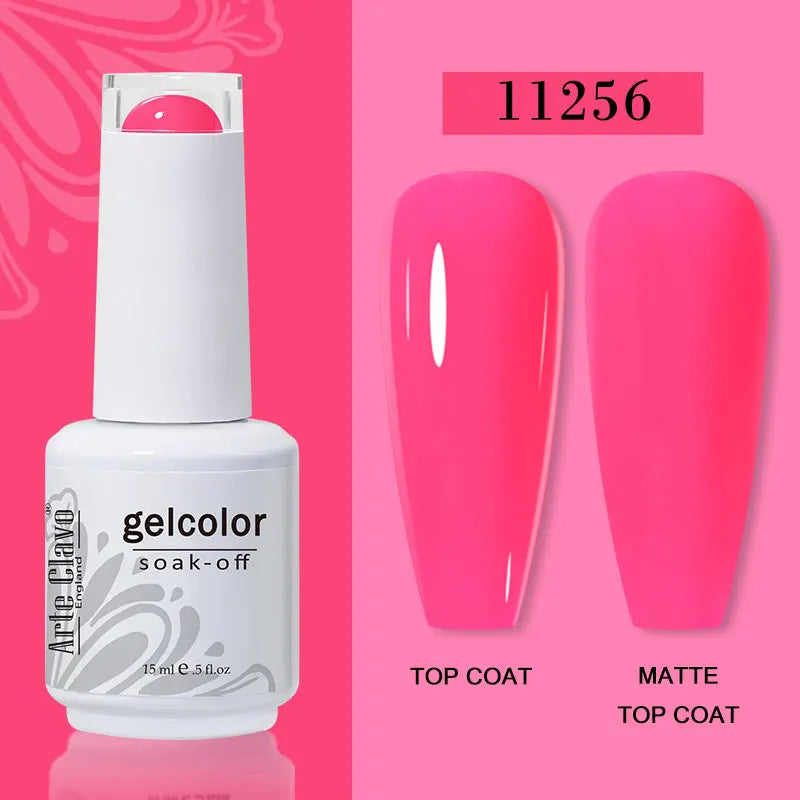 Arte Clavo15ml Gel Nail Polish Burgundy Red Brown Chocolate Art Soak