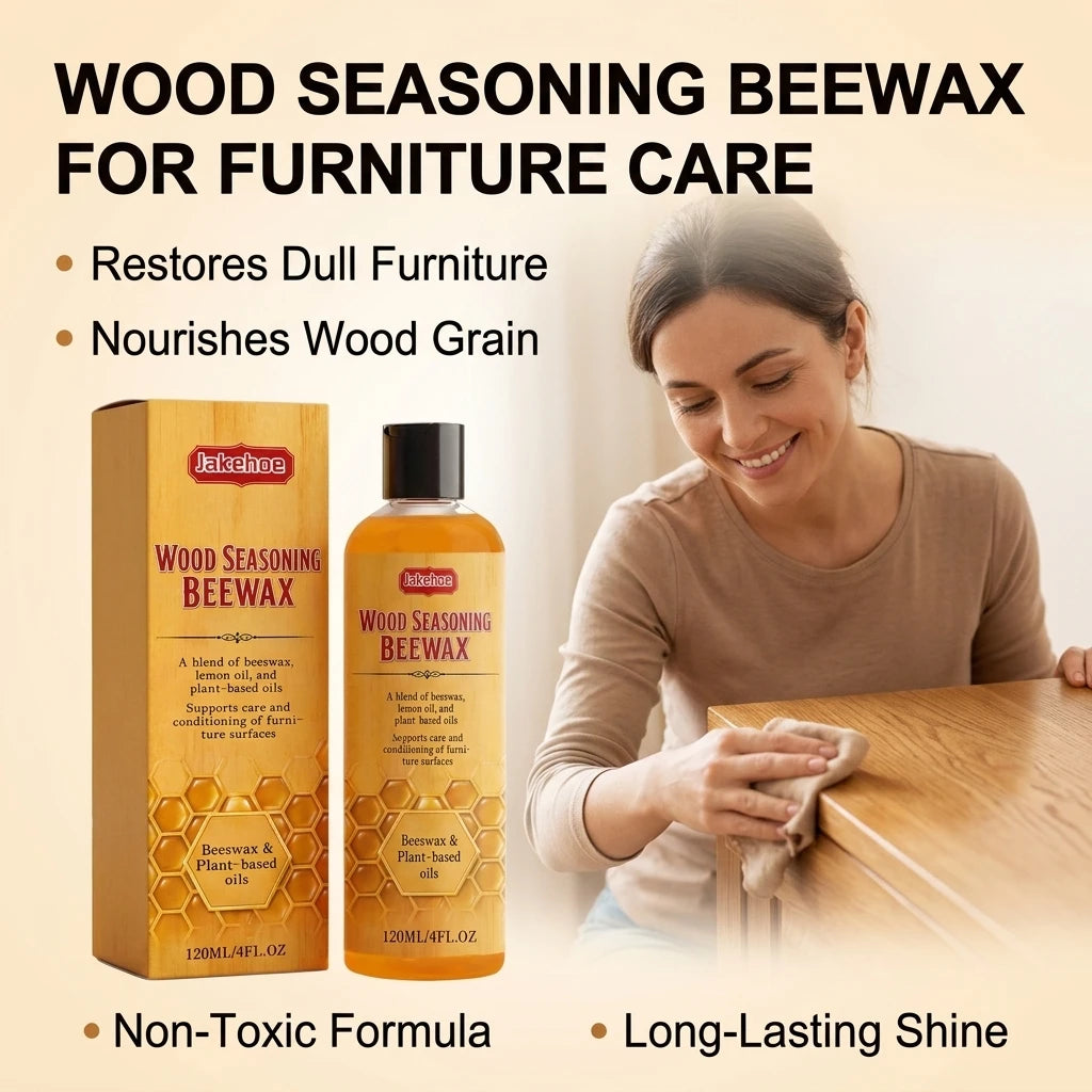 Wood Polishing Beewax Repair Scratches Remove Dullness Restores Shine Hydrate Dry Wooden Surfaces Multi-purpose Wood Conditioner Qme