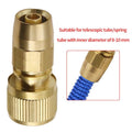 Leak-Resistant Brass Quick Connect Adaptor Used For Expandable Hose Repair And For Garden Water System Maintenance Qme Default Title